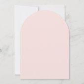 Silly Goose Pink Bow Gingham Baby Shower Arch Kaart (Achterkant)