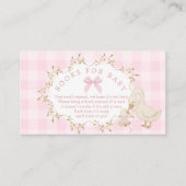 Silly Goose Pink Gingham Books for baby Informatiekaartje (Voorkant)