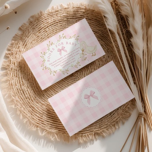 Silly Goose Pink Gingham Books for baby Informatiekaartje