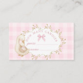 Silly Goose Pink Gingham How many candies Informatiekaartje (Voorkant)