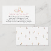 Silly Goose Pink Girl Books for Baby insert card Informatiekaartje (Voorkant / Achterkant)