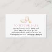 Silly Goose Pink Girl Books for Baby insert card Informatiekaartje (Voorkant)
