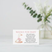 Silly Goose Pink Girl Books for Baby insert card Informatiekaartje (Staand voorkant)