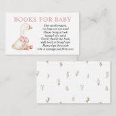 Silly Goose Pink Girl Books for Baby insert card Informatiekaartje (Voorkant / Achterkant)