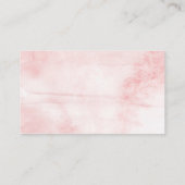 Silly Goose Pink Watercolor Baby Shower Diaper Informatiekaartje (Achterkant)