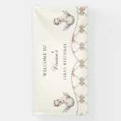 Silly Goose Preppy Bow Baby Shower Spandoek (Verticaal)