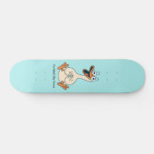 Silly Goose, Quirky, Funny Cartoon Goose Persoonlijk Skateboard (Horizontaal)
