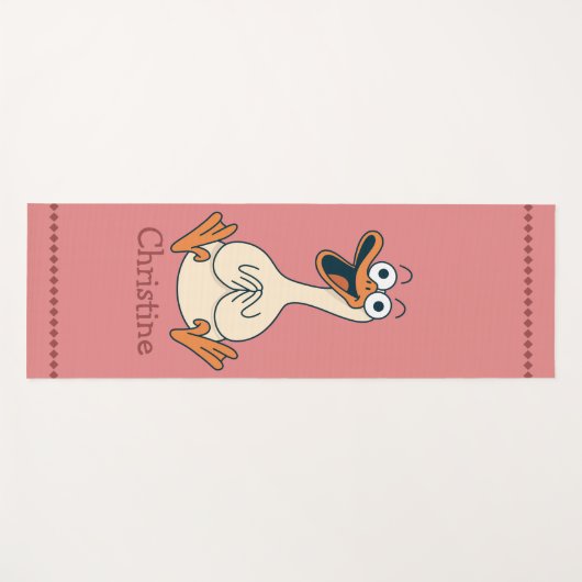Silly Goose, Quirky, Funny Cartoon Goose Yogamat (Voorkant (horizontaal))