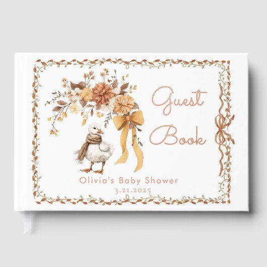 Silly Goose Rustic Fall Baby Shower Gastenboek (Voorkant)