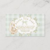 Silly Goose Sage  Bow Gingham Books for baby Informatiekaartje (Voorkant)