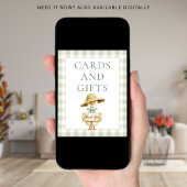 Silly Goose Sage Gingham Cards Gifts Baby Shower Poster