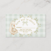 Silly Goose Sage How big is belly Informatiekaartje (Voorkant)