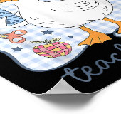 Silly Goose Teacher Club Back To School Funny Firs Poster (Hoek)