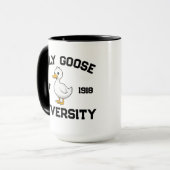 Silly Goose Universiteit Sweatshirt, op maat gemaa Mok (Voorkant links)