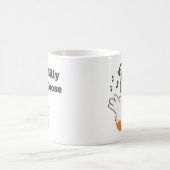 Silly Goose Wearing Headphones – Cute Funny Goose Koffiemok (Center)