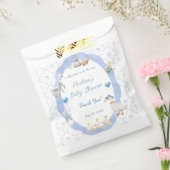 Silly Goose Whimsical Bow Baby Boy Shower Bedankzakje (Gezegeld)