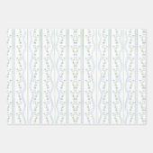 Silly Goose Whimsical Bow Baby Boy Shower Inpakpapier Vel (Voorkant 3)