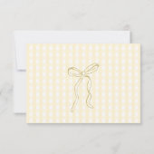 Silly Goose Wildflower Gingham Baby Shower Bedankkaart (Achterkant)