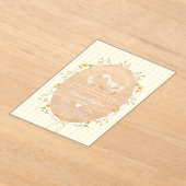 Silly Goose Yellow Gingham Baby Shower Acryl Uitnodigingen (Laagn)