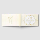 Silly Goose Yellow Gingham Whimsical Baby Shower Gastenboek (Volledig)