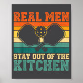 Silly Kitchen Player Real Out Pickleball Stay Poster (Voorkant)