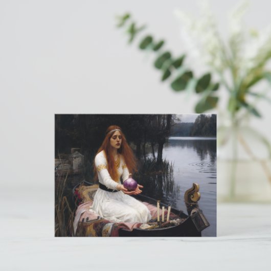 Silly Lady of Shallot Parody Briefkaart (Staand voorkant)