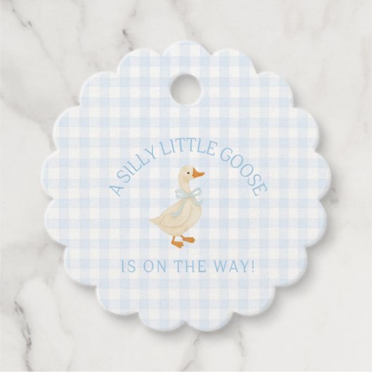 Silly Little Goose Baby Shower  Bedankjes Labels (Voorkant)