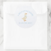 Silly Little Goose Baby Shower Ronde Sticker (Tas)