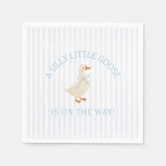 Silly Little Goose Baby Shower Servet (Voorkant)