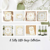 Silly Little Goose Yellow Daisy Baby Shower Kaart