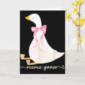 Silly Mama Goose Daddy Goose Matching Goose Family Kaart (Gele Bloem)