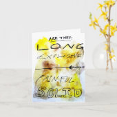 Silly | Missing you Card | Social Distancing Card Kaart (Gele Bloem)