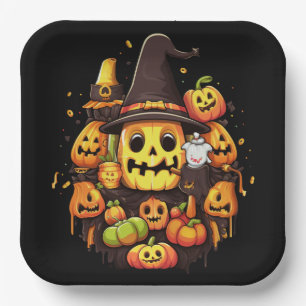 Silly Pumpkins-kartonnen omhulsels Papieren Bordje