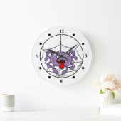 Silly Purple Cartoon Spider Grote Klok (Huis)