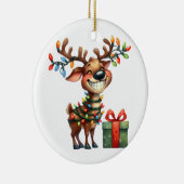 Silly Reindeer Keramisch Ornament (Rechts)