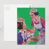 Silly Salad Hats collage Briefkaart (Voorkant / Achterkant)