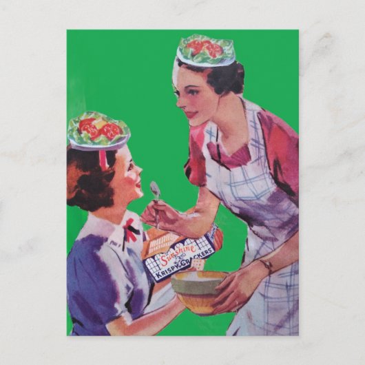 Silly Salad Hats collage Briefkaart (Voorkant)