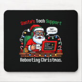 Silly Santa s Support Tech Rebooting IT Computer Muismat (Voorkant)