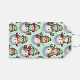 Silly Snowmen Cadeaulabel