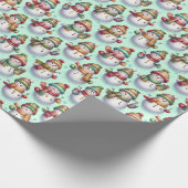 Silly Snowmen Cadeaupapier (Hoek)