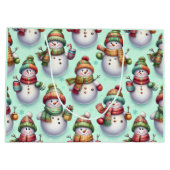 Silly Snowmen Groot Cadeauzakje (Achterkant)