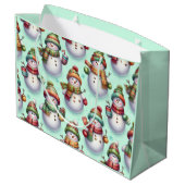 Silly Snowmen Groot Cadeauzakje (Achterkant Gekanteld)