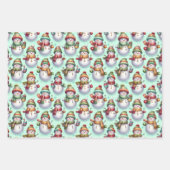 Silly Snowmen Inpakpapier Vel (Voorkant)
