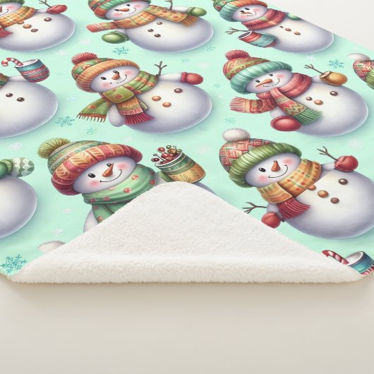 Silly Snowmen Sherpa Deken (3/4)