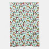 Silly Snowmen Theedoek (Verticaal)