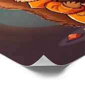 Silly Squirrel  | Cute Cartoon Kid's Nursery Art Poster (Hoek)