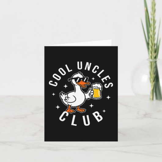 Silly Uncle Goose Cool Uncles Club Shirt Men Uncle Kaart (Voorkant)