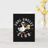 Silly Uncle Goose Cool Uncles Club Shirt Men Uncle Kaart (Gele Bloem)