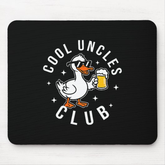 Silly Uncle Goose Cool Uncles Club Shirt Men Uncle Muismat (Voorkant)