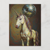 Silly unicorn at the disco briefkaart (Voorkant)